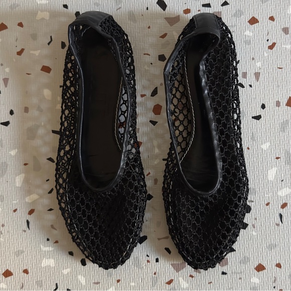 Staud Alba Ballet Flat Black Netting Size 42, US 12 - Picture 3 of 9